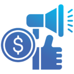Cost-effective advertising Icon
